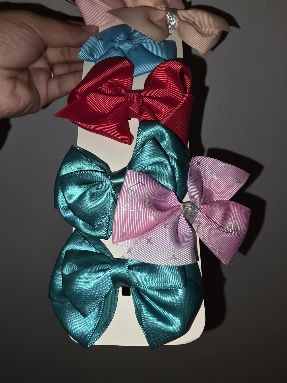 11 Piece Girls Hair Bow Bundle Assorted Colors & Styles